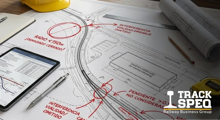 Industrial railway design project from site survey to construction-ready engineering